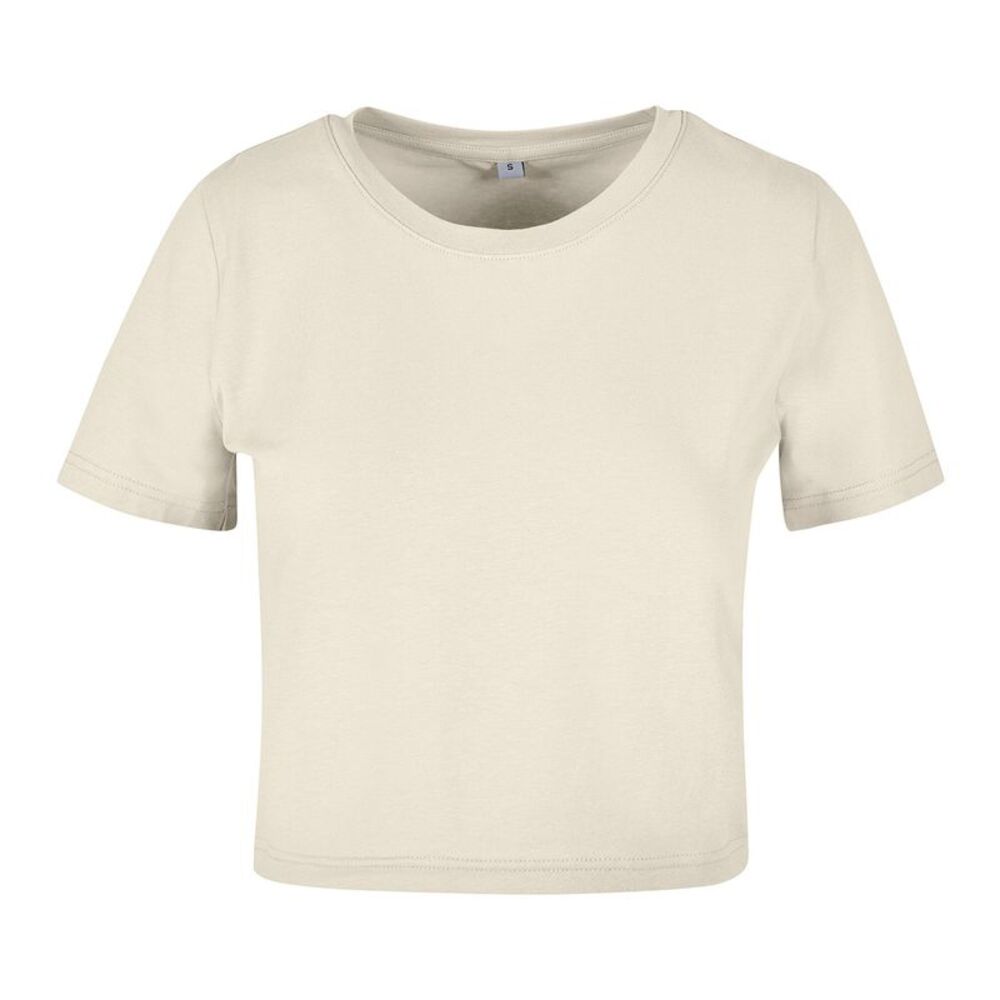 Build Your Brand Womens/Ladies Crop Top / White Sand
